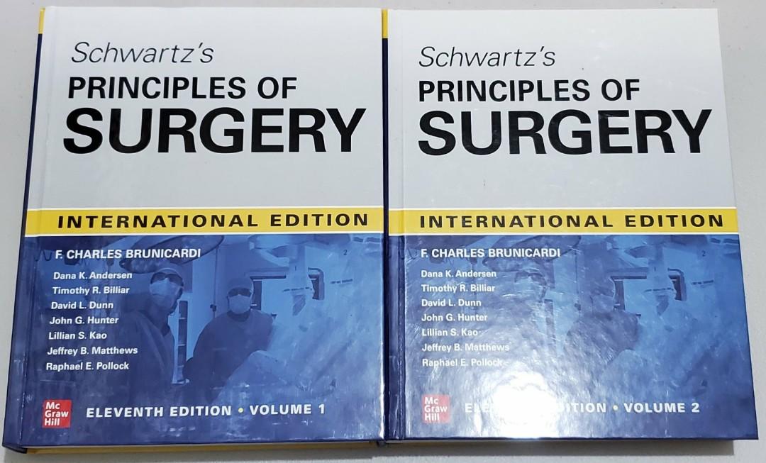 SCHWARTZ'S PRINCIPLES OF SURGERY 2-volume set 11th edition
